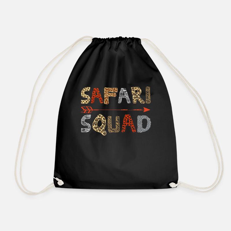 Safari -Kader, Eine Safari - Turnbeutel - Schwarz