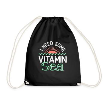vitamin sea sommer - Turnbeutel - Schwarz - Vorne