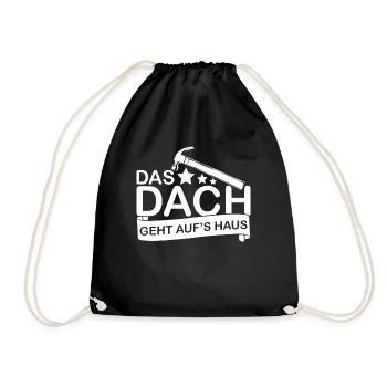 Dachdecker Dachdeckermeister - Turnbeutel - Schwarz - Vorne