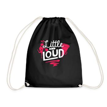 Pom-pom girl, petite et bruyante, cheerleading - Sac de sport léger - noir - Devant