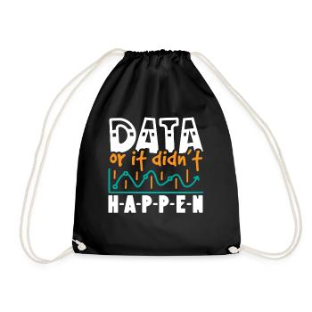 Collecting Data - Behavioral Analyst Therapists - Drawstring Bag - black - Front