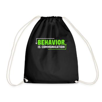 Collecting Data - Behavioral Analyst Therapists - Drawstring Bag - black - Front