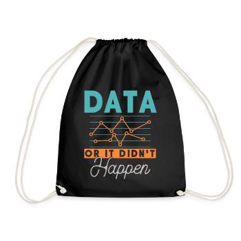 Collecting Data - Behavioral Analyst Therapists - Drawstring Bag - black - Front