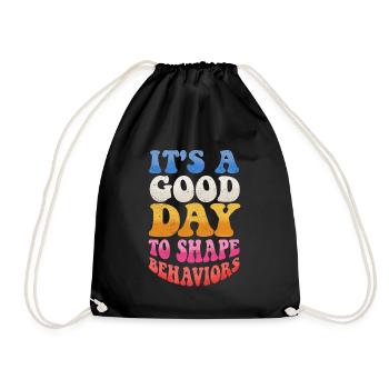 ABA -Therapeut, ABA -Therapie, Therapeut, SPEd - Turnbeutel - Schwarz - Vorne