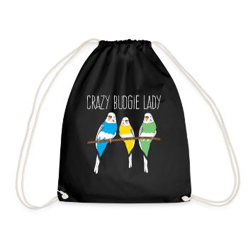 Perruche Budgerigar Lady Budgerigar - Sac de sport léger - noir - Devant