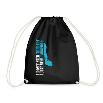 Langeoog Therapy - Drawstring Bag - black - Front
