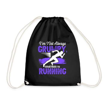 running sport - Turnbeutel - Schwarz - Vorne