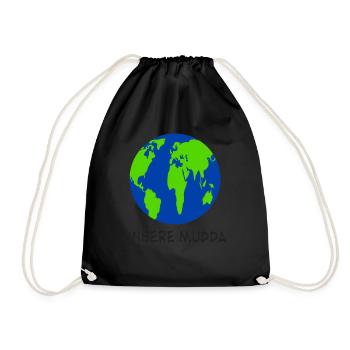Klimaschutz Unsere Mudda Klimawandel - Turnbeutel - Schwarz - Vorne