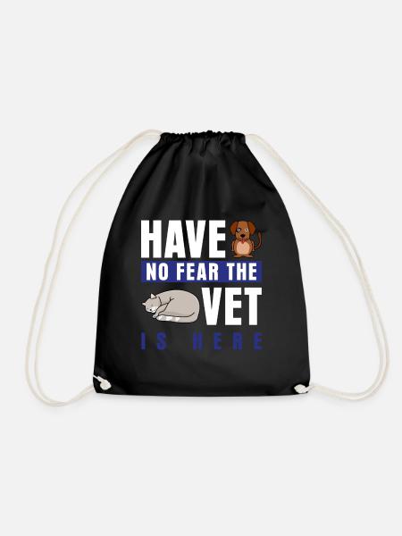 Veterinarian Veterinary Veterinary Practice - Drawstring Bag - black