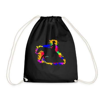 Reining Dressurreiten Westernreiten - Turnbeutel - Schwarz - Vorne