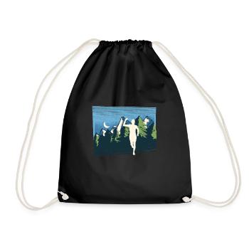 Marathon, TrailRunning Runner - Drawstring Bag - black - Front