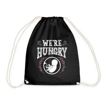 baby hungrig - Turnbeutel - Schwarz - Vorne