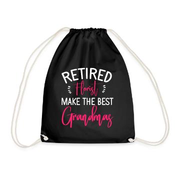 Florist Floristry Flowers Florist - Drawstring Bag - black - Front