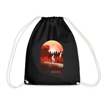 Rope Jumping Champion - Drawstring Bag - black - Front