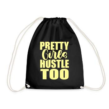 Girls Hustle - Drawstring Bag - black - Front