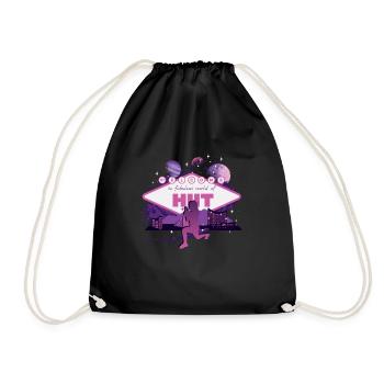 Fabulous world of HIIT - Drawstring Bag - black - Front
