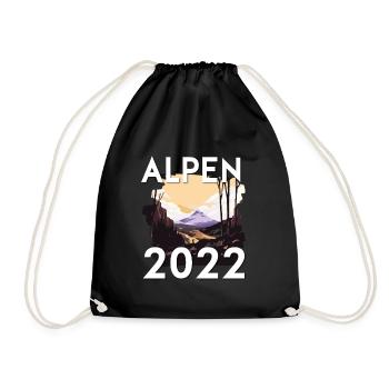Alps 2022 - Drawstring Bag - black - Front