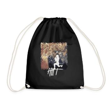 HIIT Fitness Woman - Drawstring Bag - black - Front