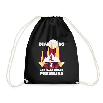 HIIT Diamonds - Drawstring Bag - black - Front