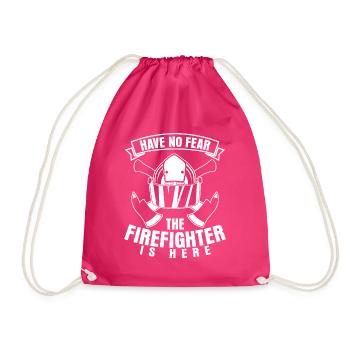 Jeunes Pompiers Casque Pompiers Pompiers - Sac de sport léger - fuchsia - Devant