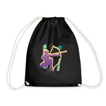 Balise fléchée Vaporwave - Sac de sport léger - noir - Devant
