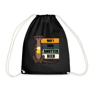 Otter Seeotter Beer Otters - Drawstring Bag - black - Front