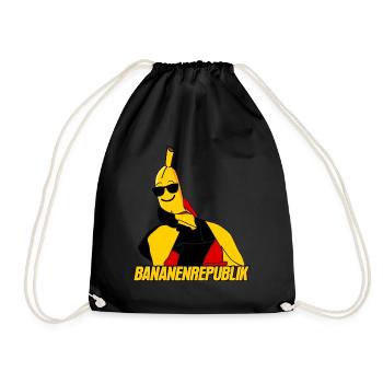 Deutschland Banane Bananenrepublik - Turnbeutel - Schwarz - Vorne