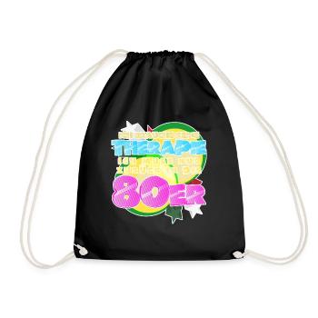 80s Disco 1980 Back to the 80s - Drawstring Bag - black - Front