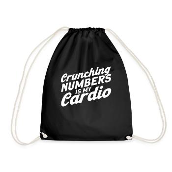 Accountant Gift Profession Finance Tax Advisor - Drawstring Bag - black - Front