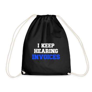 Accountant Gift Profession Finance Tax Advisor - Drawstring Bag - black - Front