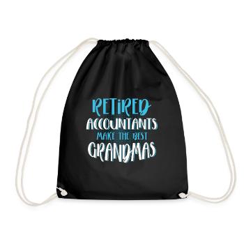 Accountant Gift Profession Finance Tax Advisor - Drawstring Bag - black - Front