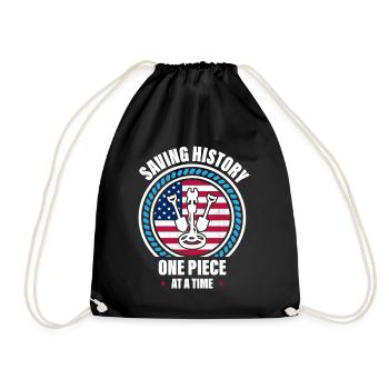 Détection de métaux, détecteur de métaux - Sac de sport léger - noir - Devant