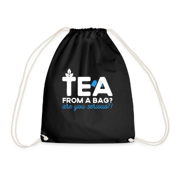Tea Drinker Tea Lover Gift Tea - Drawstring Bag - black - Front