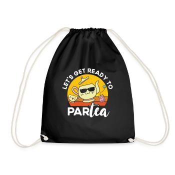 Tea Drinker Tea Lover Gift Tea - Drawstring Bag - black - Front