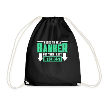 Banquier Banque Argent Banquier - Sac de sport léger - noir - Devant
