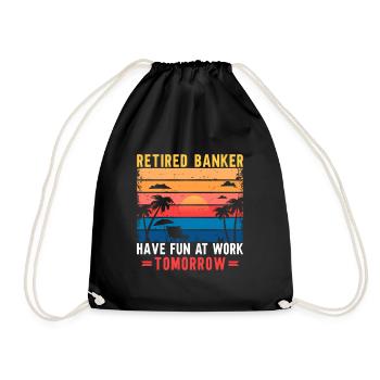 Banquier Banque Argent Banquier - Sac de sport léger - noir - Devant