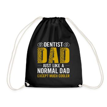 Dentist Dental Gift Medical Student Dentist - Drawstring Bag - black - Front