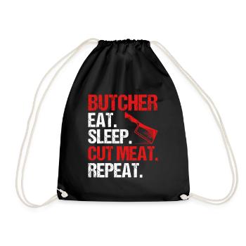 Butcher Cadeau Boucher Boucher Maître Boucher - Sac de sport léger - noir - Devant