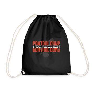 Gun control, gun owners, gun lovers - Drawstring Bag - black - Front