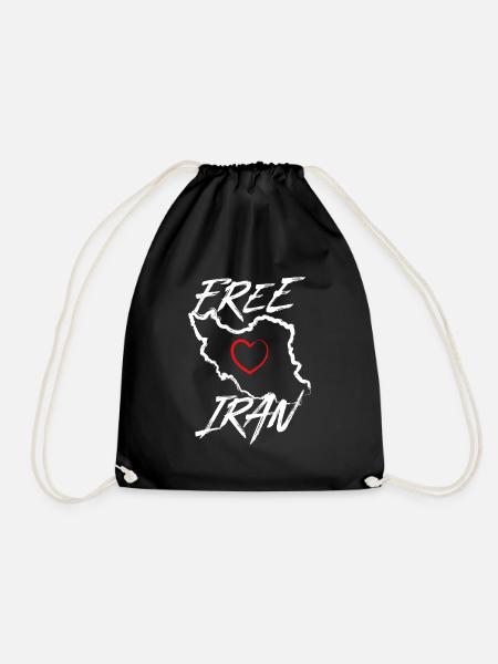 Free Iran Love - Turnbeutel - Schwarz