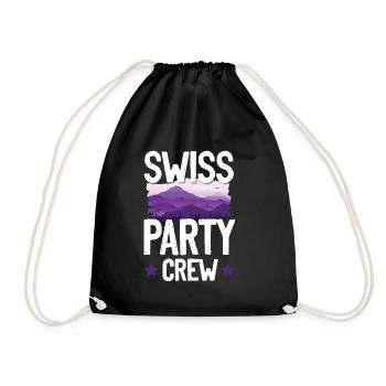 Swiss Party Crew - Sac de sport léger - noir - Devant