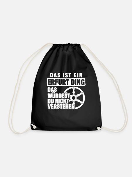 Erfurter Wappen Erfurt - Turnbeutel - Schwarz