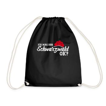 Schwarzwald Bollenhut - Turnbeutel - Schwarz - Vorne