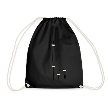 Espionnage de dispositif d’écoute avec l’agent secret Mikofon - Sac de sport léger - noir - Devant