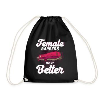 Hairdresser Saying Gift Hair Salon Hairdresser - Drawstring Bag - black - Front