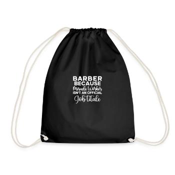Hairdresser Saying Gift Hair Salon Hairdresser - Drawstring Bag - black - Front