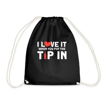 Barkeeper Geschenk Mixologist Spruch Bar - Turnbeutel - Schwarz - Vorne