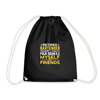 Barman Gift Mixologist Saying Bar - Sac de sport léger - noir - Devant