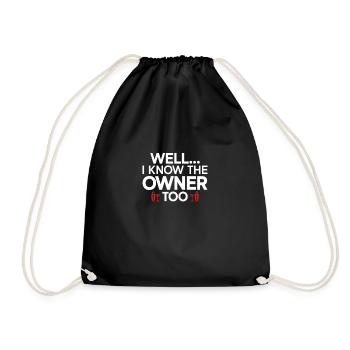 Barkeeper Geschenk Mixologist Spruch Bar - Turnbeutel - Schwarz - Vorne