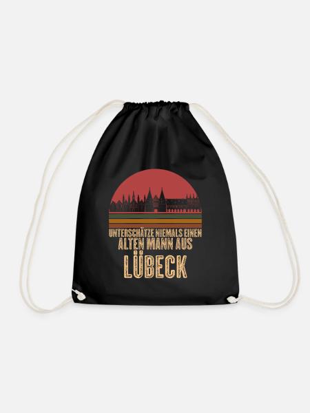 Lübeck Lübecker - Turnbeutel - Schwarz